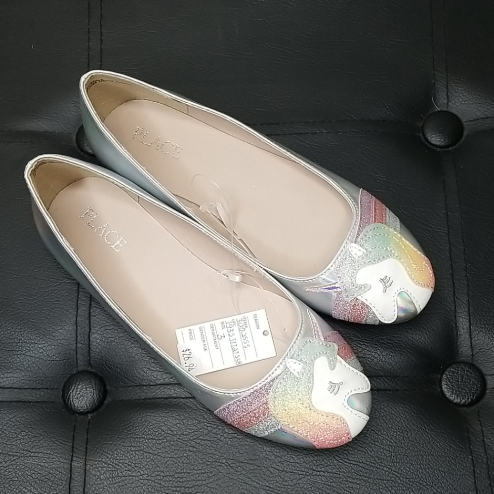 NWT Children's Place Unicorn Dress Shoes